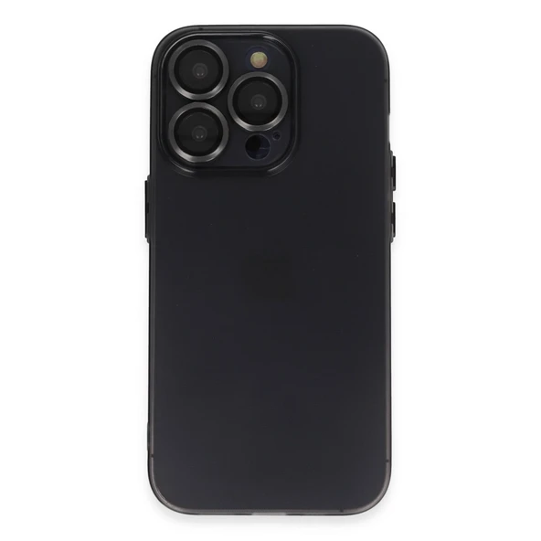 iPhone 13 Uyumlu Pro Kılıf Luko Lens Silikon - Siyah ürün görseli 1