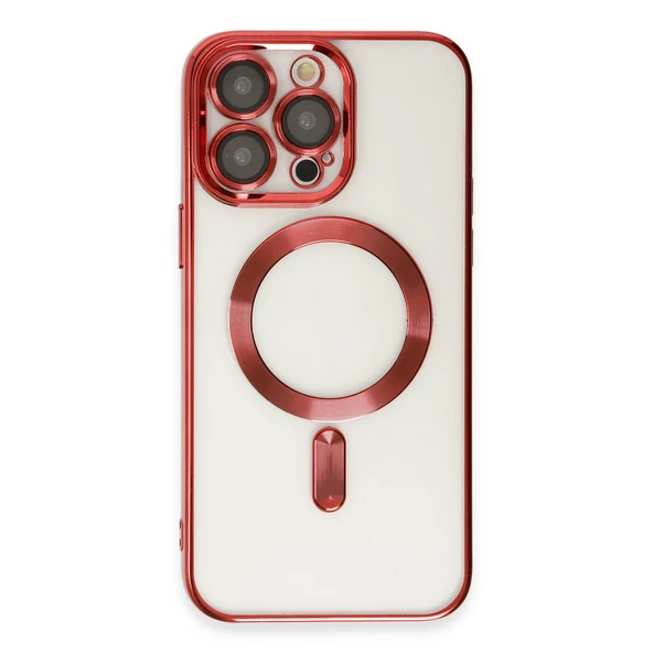 iPhone 15 Uyumlu Pro Max Kılıf Kross Magneticsafe Kapak - Kırmızı ürün görseli 1