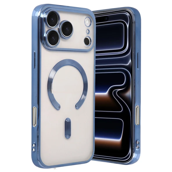 iPhone 17 Pro Max Uyumlu Kross Magneticsafe Kapak - Sierra Blue ürün görseli 1