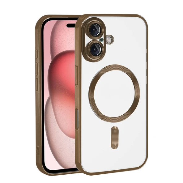 iPhone 17 Uyumlu Kross Magneticsafe Kapak - Çöl Titanyum ürün görseli 1
