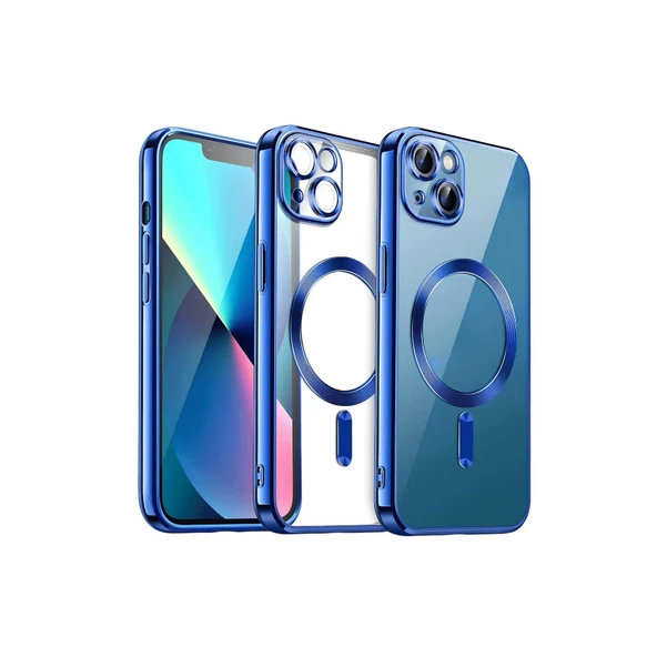 iPhone 13 Uyumlu Kılıf Kross Magneticsafe Kapak - Lacivert ürün görseli 1