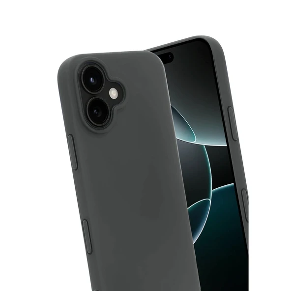iPhone 17 Uyumlu First Silikon - Gri - Resim 3