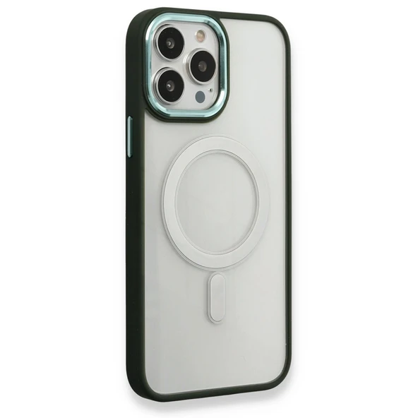 iPhone 14 Uyumlu Pro Kılıf Room Magneticsafe Silikon - Köknar Yeşili ürün görseli 1