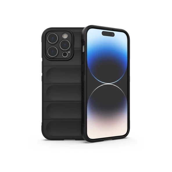 iPhone 13 Uyumlu Pro Kılıf Optimum Silikon - Siyah ürün görseli 1