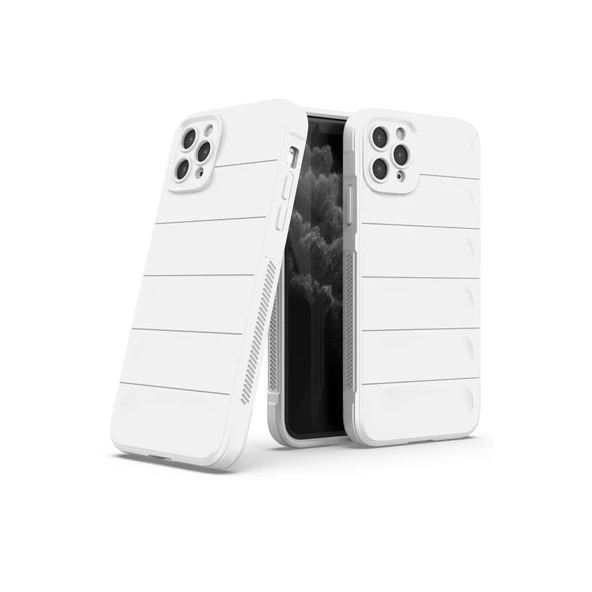 iPhone 11 Uyumlu Pro Kılıf Optimum Silikon - Krem - Resim 2