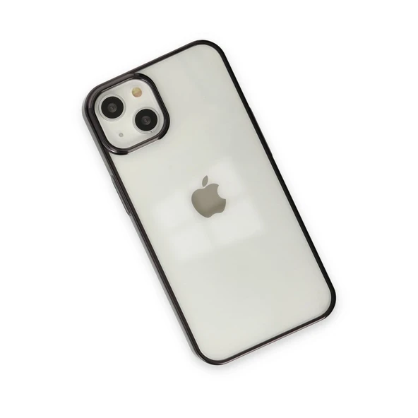iPhone 14 Uyumlu Plus Kılıf Element Silikon - Siyah - Resim 3