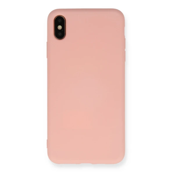 iPhone X Kılıf Nano İçi Kadife Silikon - Pudra ürün görseli 1