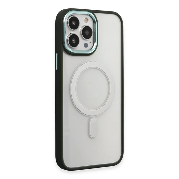iPhone 15 Uyumlu Pro Max Kılıf Room Magneticsafe Silikon - Köknar Yeşili ürün görseli 1