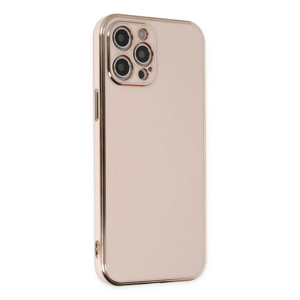 iPhone 12 Uyumlu Pro Kılıf Volet Silikon - Pembe ürün görseli 1