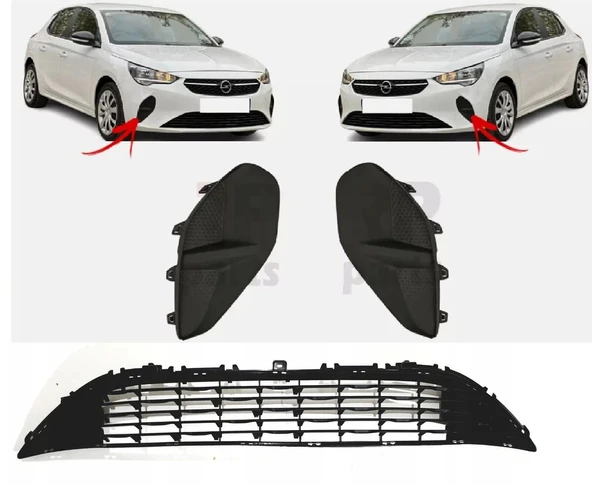 Opel Corsa F 2020-2023 Ön Tampon Panjuru Orta Kapağı (Radar Kapağı)(Tw) (Oem No (9829800080)) ürün görseli 1