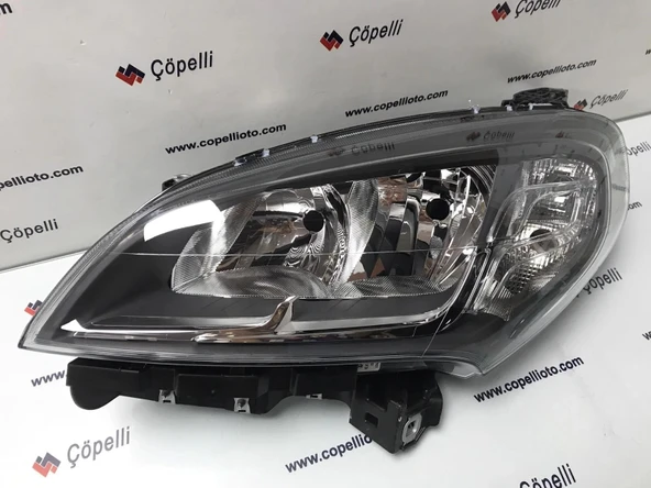 Fiat Pratico 2015-2022 Far Lambası Sağ Elektrikli - Motorlu - Siyah (Ayfar) (Oem No (52109258)) ürün görseli 1