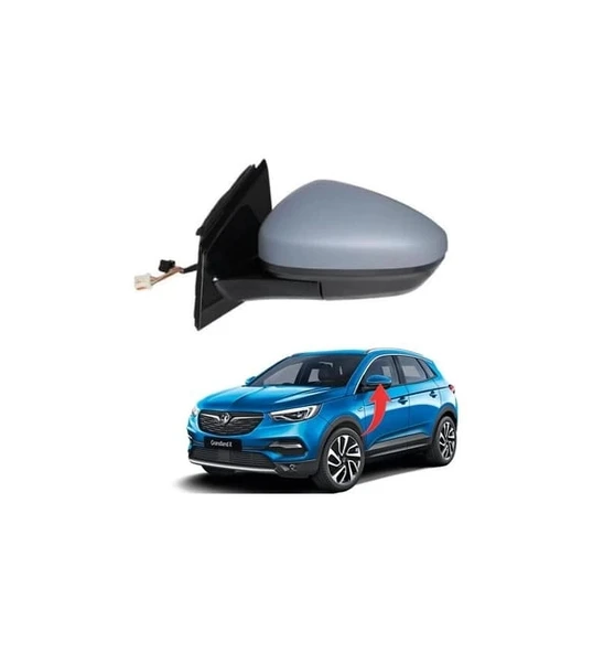 Opel Grandland 2017 Sonrası Elektrikli Ayna Isıtmalı Astarlı Sol) ürün görseli 1