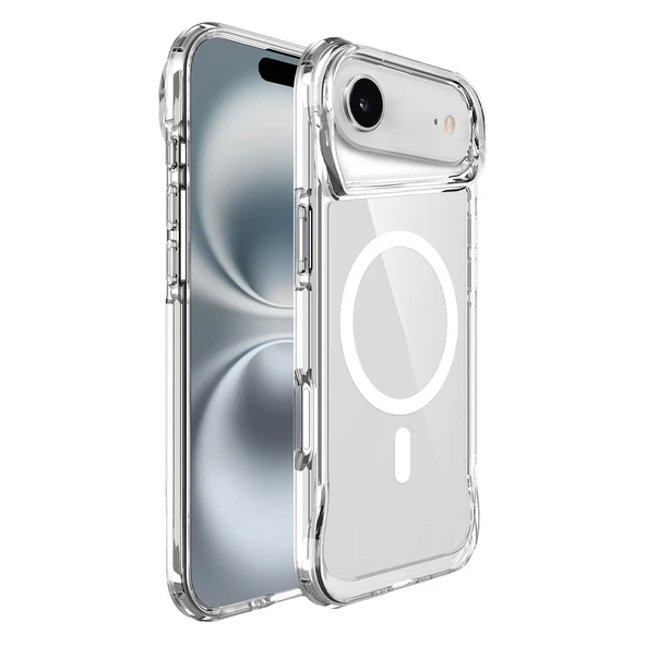 iPhone 17 Air Uyumlu Kablosuz Şarj Özellikli Darbe Emici T-Max M-safe Kapak ürün görseli 1