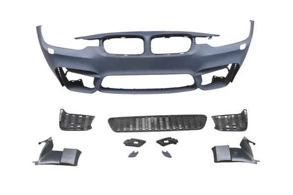 Bmw 3 Serisi 2012-2018 Ön Tampon Astarlı (Sıs Delıksız Kapak - Izgaralı - F.Yık.Lı - Çek.Kapaklı)M3-Style (Oem No (A5111 ürün görseli 1