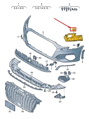 Audi A3 Sedan Sportback 2021-2025 Ön Tampon Çeki Demirri Kapağı (Tw) (Oem No (8Y0807241)) ürün görseli 1