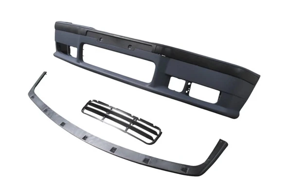 Bmw 3 Serisi 1991-1998 Ön Tampon Astarlı (Spoılerlı - Bandlı - Panjurlu) (M - Tech - M3) Çıtalı Izgara) (Oem No (A511122 ürün görseli 1