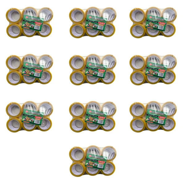 Hasbros Bant Şeffaf Koli Bandı / 45 mm x 100 YRD - 91 Metre / 6'lı 10 Paket - 60 Rulo ürün görseli 1