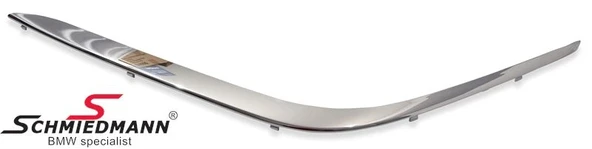 Bmw 7 Serisi 1994-1998 Ön Tampon Bandı Nikelajı Sol (Oem No: 51118125437) ürün görseli 1