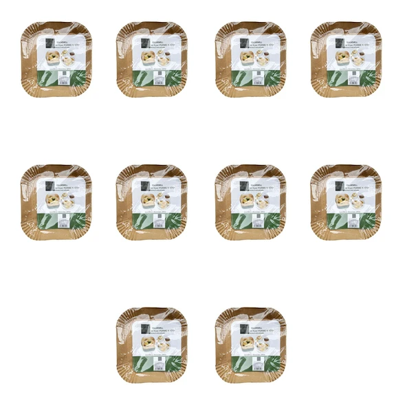 DMR Esmer Airfryer Fırın Fritöz Tepsi Pişirme Kızartma Kağıdı - Kare - 20 Cm. - 10 Paket - 500 Adet ürün görseli 1