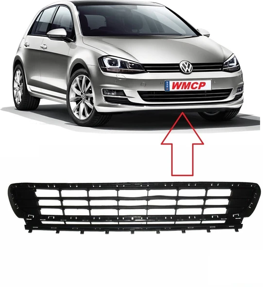 Volkswagen Golf Vıı Ön Tampon Panjuru Orta 2012-  (Oem No:  5G0853677) ürün görseli 1
