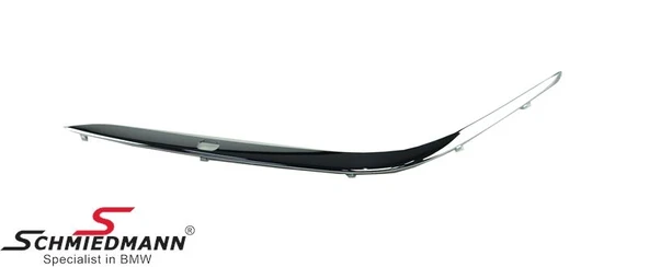 Bmw7 Serisi Ön Tampon Bandı Nikelaj Yıkama Delikli Sol 1994-1998 (Oem No: 51118168105) ürün görseli 1