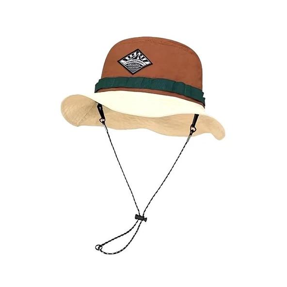 Valkyrie Katlanabilir Bucket Şapka Unisex – Ayarlanabilir İpli Yazlık Outdoor Şapka Hafif Nefes Alabilir Kamp Balıkçı Şapkası Kahve ürün görseli 1