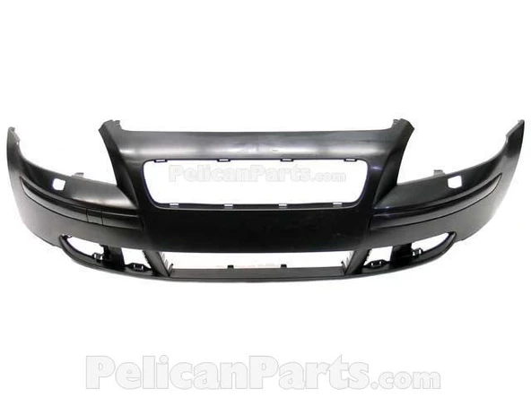 Volvo S40 Ön Tampon Sıyah Ön Far Yıkama Delikli 2004- (Oem No:  39991834) ürün görseli 1
