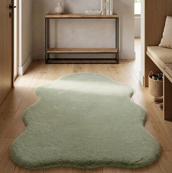 Carpet Dekor Peluş Yumuşak Dekoratif Halı Taş Rengi ürün görseli 1