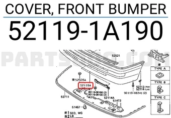 Toyota Corolla Ön Tampon 1988-1992 (Oem No:  521191A190) ürün görseli 1