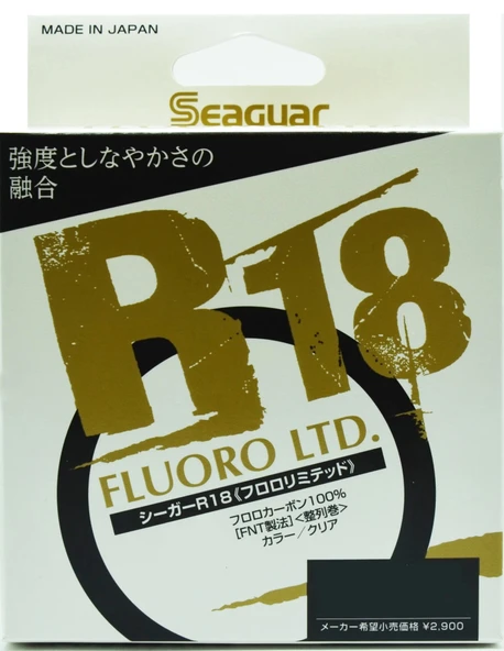 Seaguar R18 Fluoro LTD 100mt 0,165mm %100 Fluoro Carbon Misina ürün görseli 1