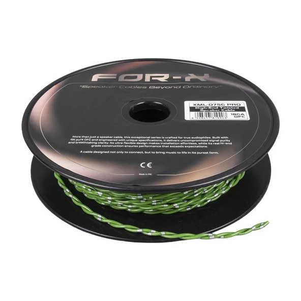 FOR-X XML-075G PRO 18GA OFC KABLO 50metre YEŞİL-SİYAH-GRİ ürün görseli 1