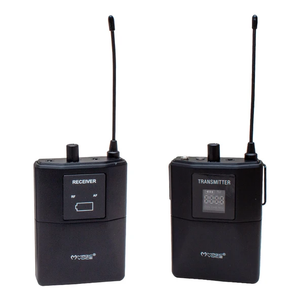 MAGICVOICE MV-19602 UHF KABLOSUZ BLUETOOTH YAKA MİKROFONU (KAMERA) ürün görseli 1