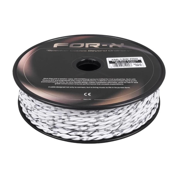 FOR-X XML-1.5W PRO 16GA OFC KABLO 50metre GRİ-BEYAZ ürün görseli 1