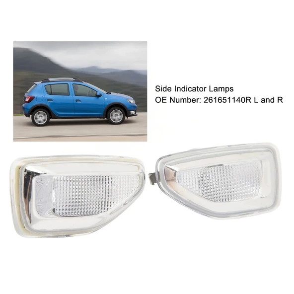 Dacia Logan - Sandero (2013 Yılında Çıkan Kasa) Çamurluk Sinyali Sol (Oem No: 261651140R) ürün görseli 1