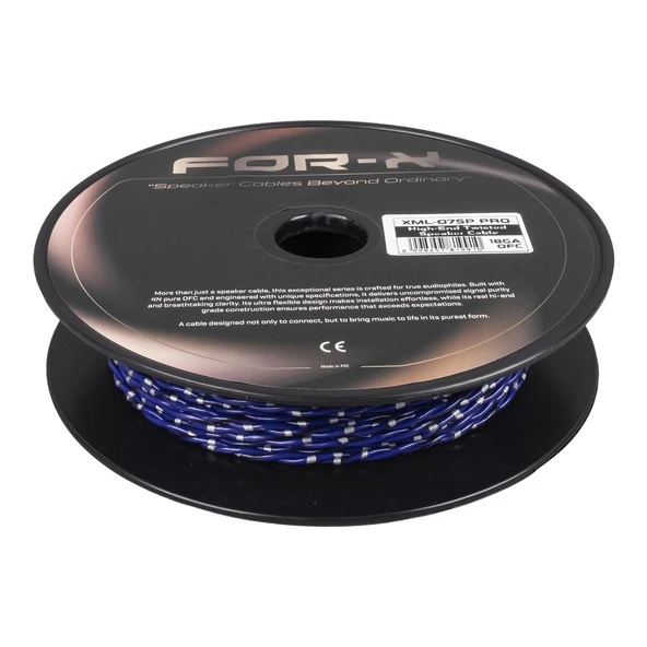 FOR-X XML-075P PRO 18GA OFC KABLO 50metre MAVİ-GRİ ürün görseli 1