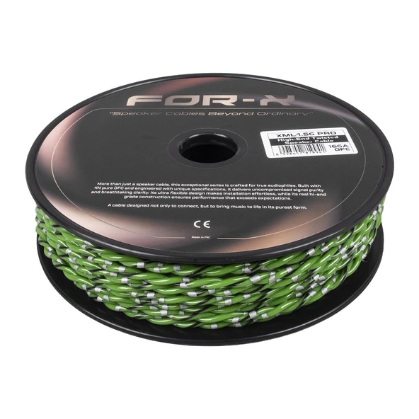 FOR-X XML-1.5G PRO 16GA OFC KABLO 50metre YEŞİL-SİYAH-GRİ ürün görseli 1