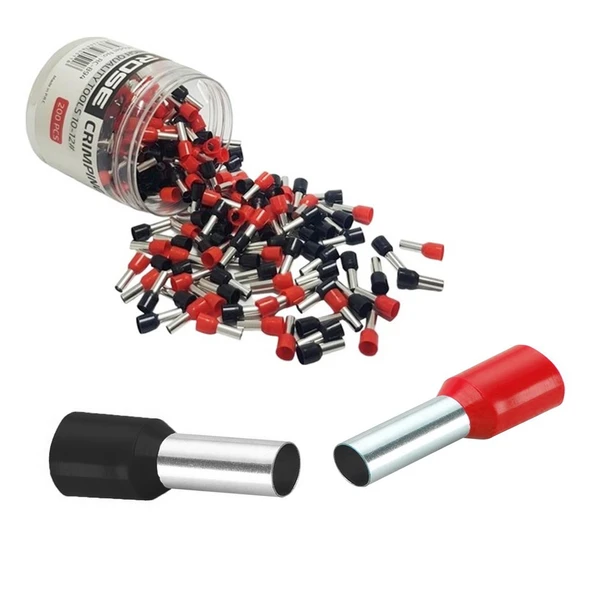 Kablo İzoleli Sıkmalı 10-12# Kablo Yüksük 200 Adet Rose RC-894 ürün görseli 1