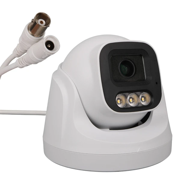 PLATO PL-25273 2MP 3.6 MM 3 WARM LED GECE RENKLİ PLASTİK KASA AHD DOME KAMERA ürün görseli 1
