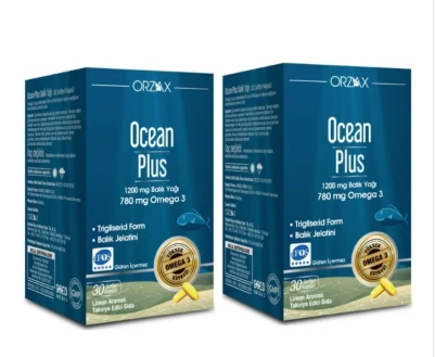Ocean Plus Omega 3 1200 Mg 30 Kapsül X 2 Adet ürün görseli 1