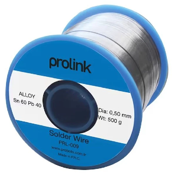Prolink prl-009 60/40 0,50mm 500gr Lehim Teli (F-16) ürün görseli 1