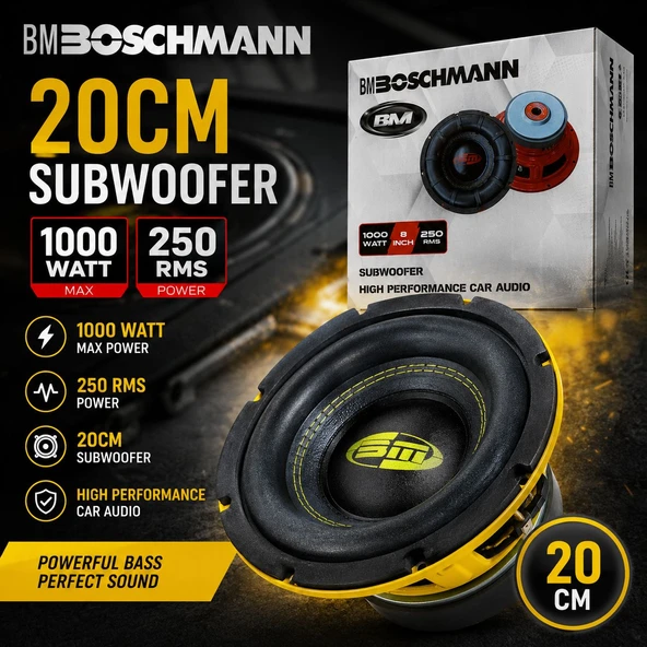 BOSCHMANN 20CM SUBWOFER ürün görseli 1
