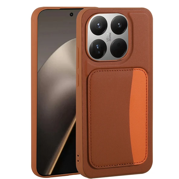 Xiaomi 15T Uyumlu Kartlıklı Süni Deri X-Kart Cüzdan Silikon Kapak ürün görseli 1