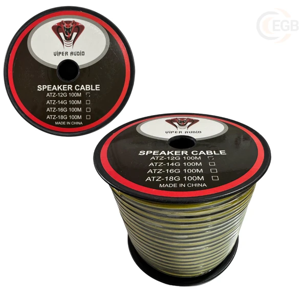 VİPER ATZ-12G Hoparlör Kablosu Silikon 12GA 100 Metre ürün görseli 1