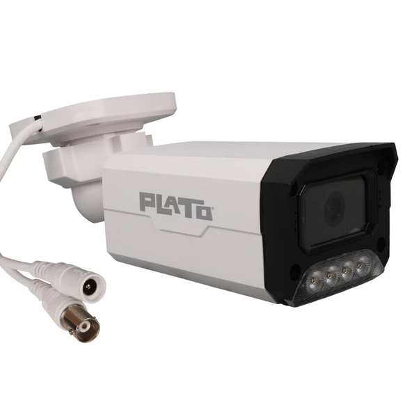 PLATO PL-23840 2MP 4 WARM LEDLİ 3.6 MM GECE RENKLİ GÖRÜŞ PLASTİK KASA AHD BULLET KAMERA ürün görseli 1