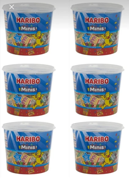 Haribo Minis 600 Adet X 10 gr ( 6 Kova) ürün görseli 1