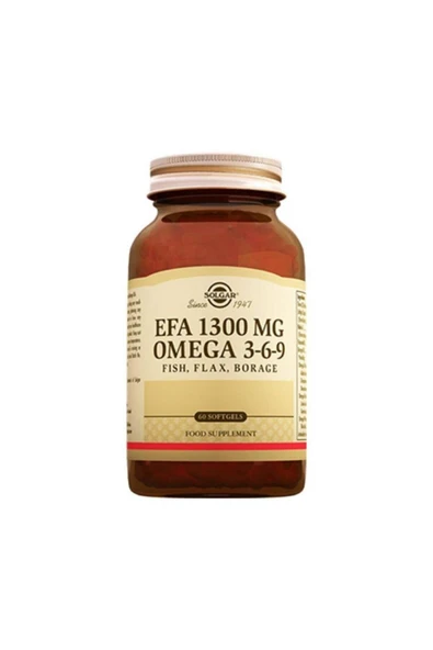 Solgar Omega 3-6-9 Efa 1300 Mg 60 Softgel (kapsül) ürün görseli 1