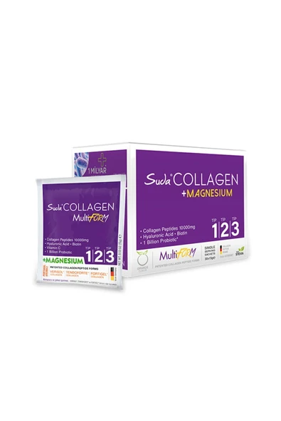 Suda Collagen Multiform Portakallı Magnesium 30 Saşe 15 gr ürün görseli 1