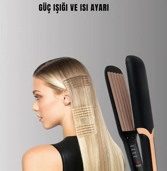 DP-134 Siyah Saç Tost Makinesi ( Saç Bakımı - Güzel Görünüm - Hızlı Isınır) ürün görseli 1