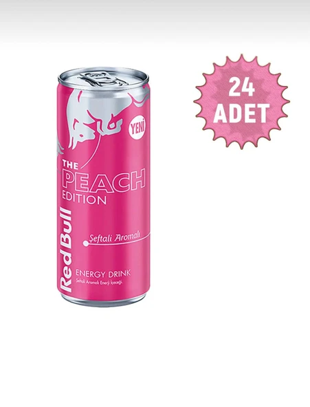 Red Bull Peach Edition (New) 250 ML x 24 Adet - Şeftali Yeni ürün görseli 1