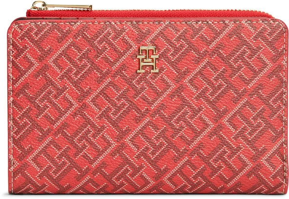 Tommy Hilfiger   TH ICON BIFOLD WALLET MONOPLAY Kadın Kırmızı Cüzdan - AW0AW18594 ürün görseli 1